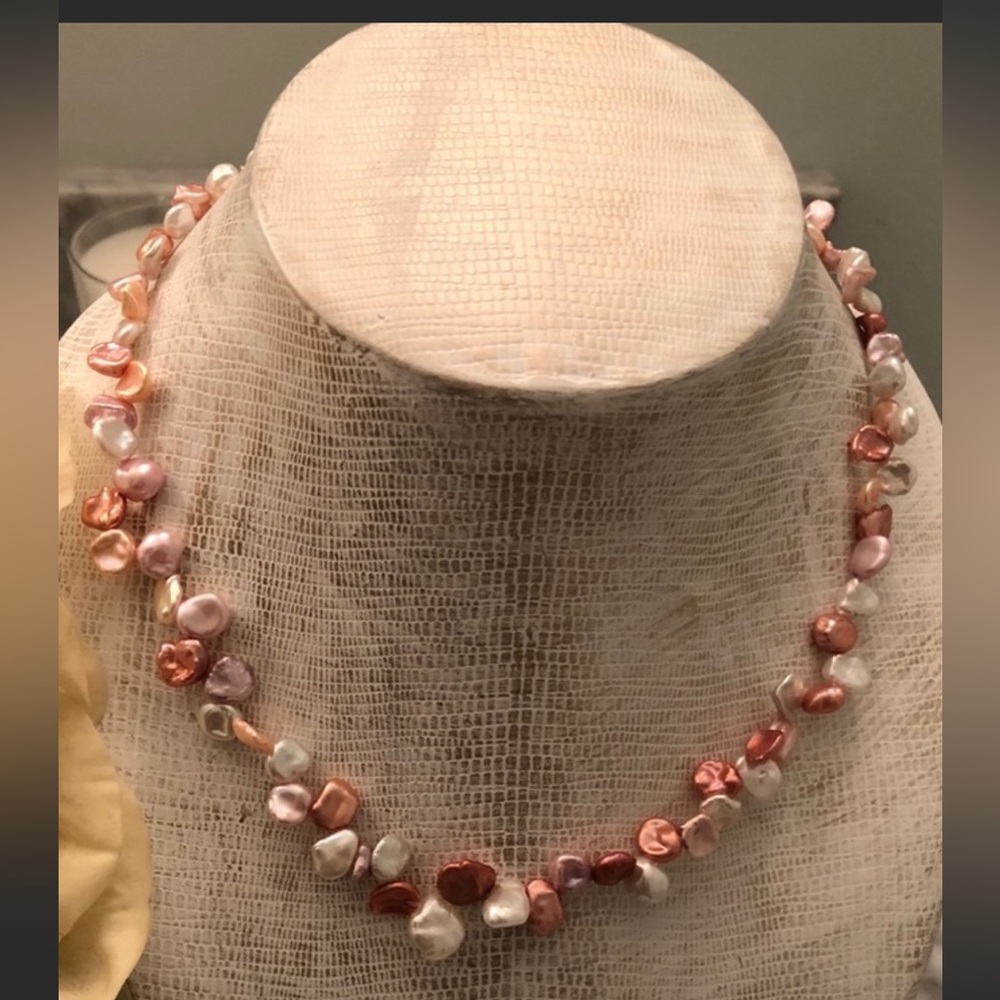 Honora Jewelry | Honora Keshi Pearl Necklace Pink
